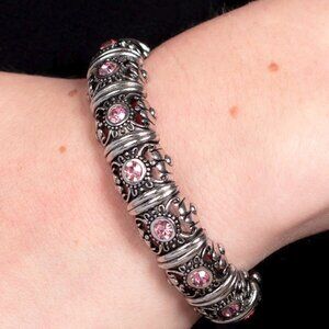 Paparazzi Jewelry Accessories - Ageless Glow - Pink Bracelet - Vintage